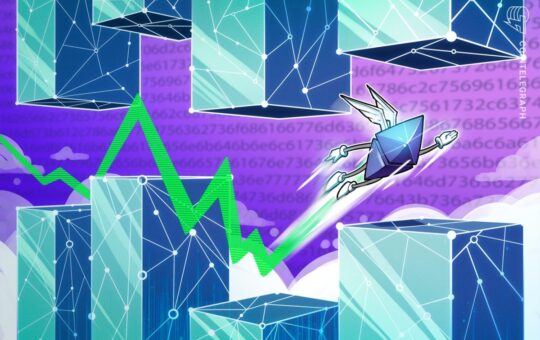 Ethereum bounces back as market dominance recovers from all-time low
